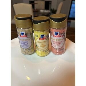 McCormick Bridgerton Lmtd Edtn Finishing Sugar Set Lav Van Sweet Lemon Strwb Crm